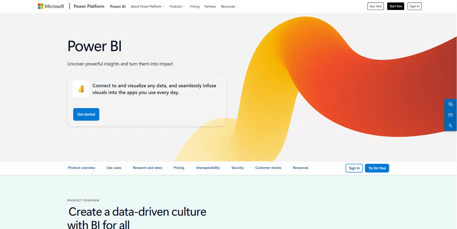 Microsoft Power BI retail dashboard